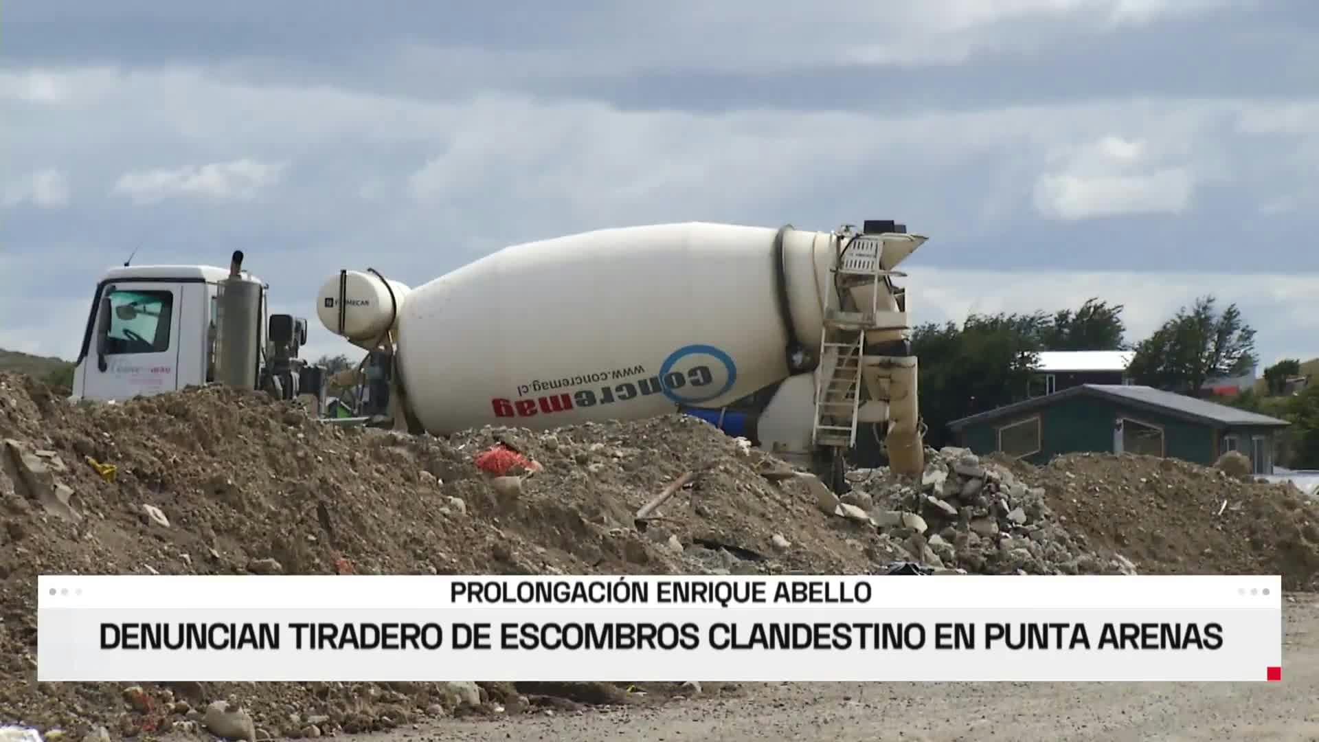 DENUNCIAN TIRADERO DE ESCOMBROS CLANDESTINO EN PUNTA ARENAS