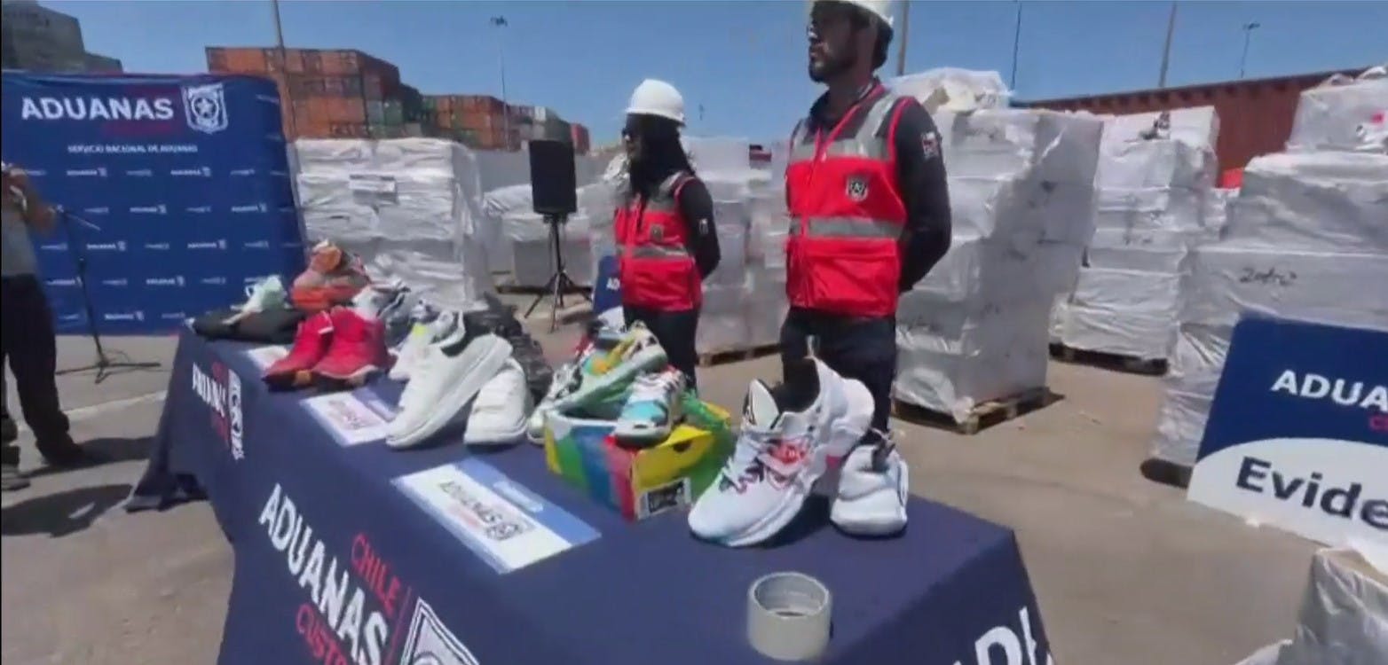 Receptan más de 1 millón de dólares en zapatillas falsas