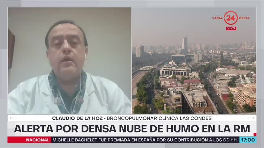 Densa nube de humo en la RM: Hay una fuerte recomendación a no realizar actividad física