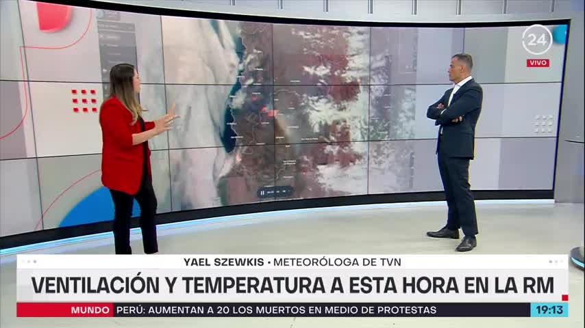 Proyecciones sobre la nube de humo en la RM: Este sábado se mantendrían las mismas condiciones