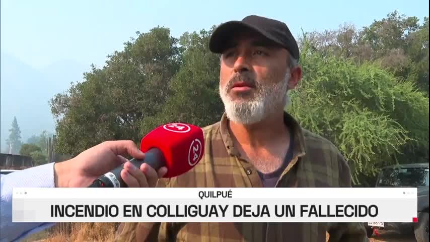 Incendio en Colliguay deja víctima fatal