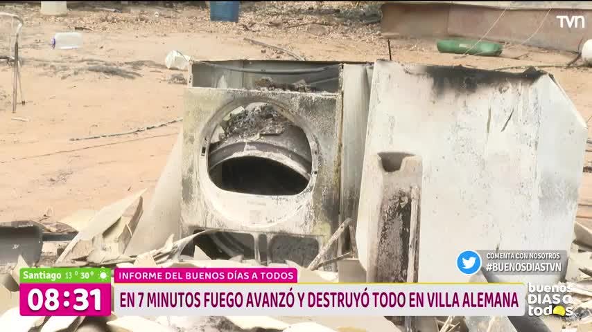 El desolador panorama en Villa Alemana tras los incendios forestales