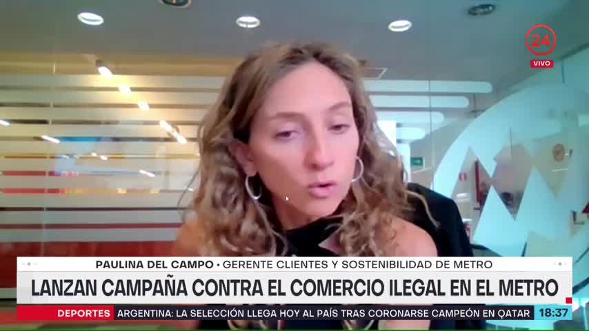 Campaña contra el comercio ilegal en Metro: Tratamos de visibilizar una problemática