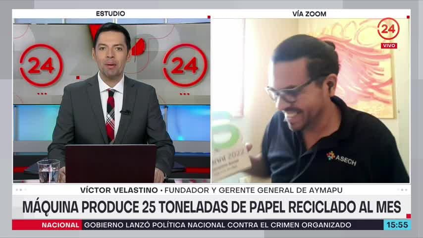 Máquina produce 25 toneladas de papel reciclado al mes: Somos el país que menos recicla en la OCDE