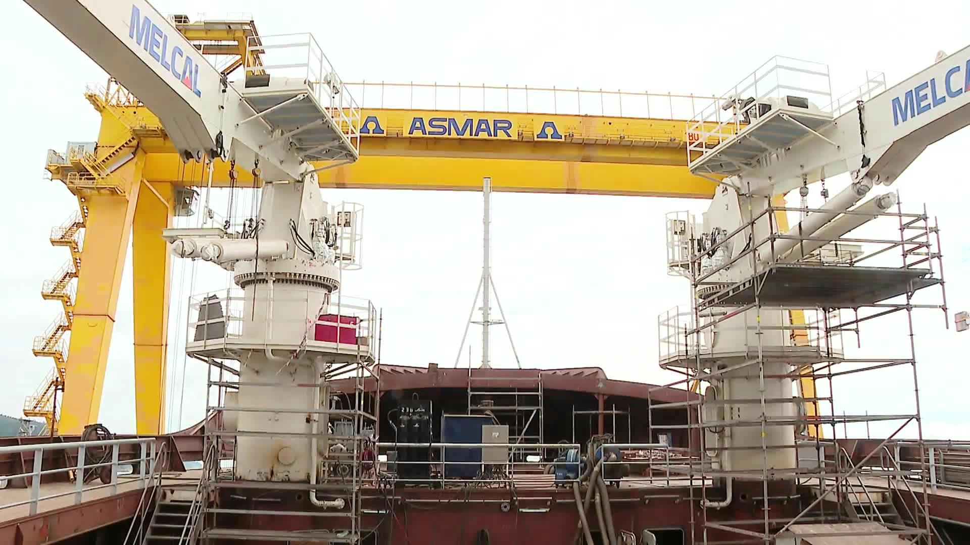 ASMAR CONSTRUYÓ EL ROMPEHIELOS MÁS GRANDE DE SUDAMÉRICA