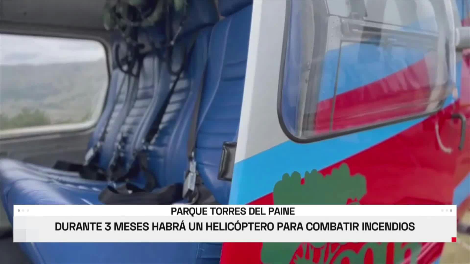 DURANTE 3 MESES HABRÁ UN HELICÓPTERO PARA COMBATIR INCENDIOS FORESTALES