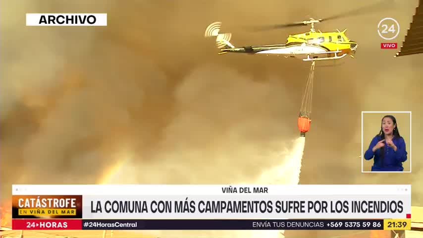 La comuna con más campamentos sufre por los incendios