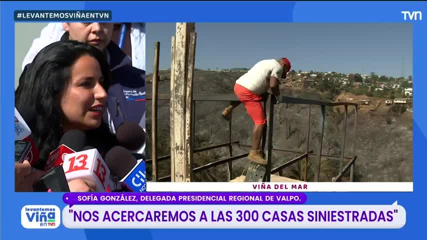 Delegada presidencial de Valparaíso proyecta alrededor de 300 casas siniestradas