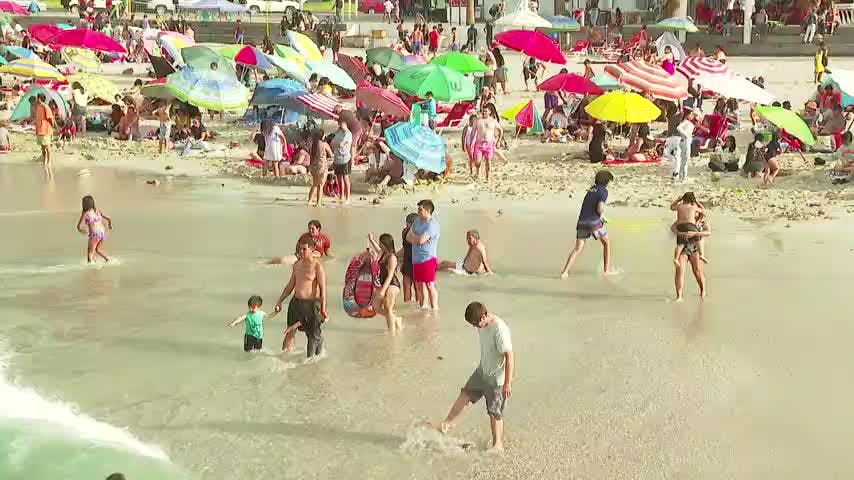 El balneario municipal ya se transforma en una de las playas más visitadas en este inicio de año