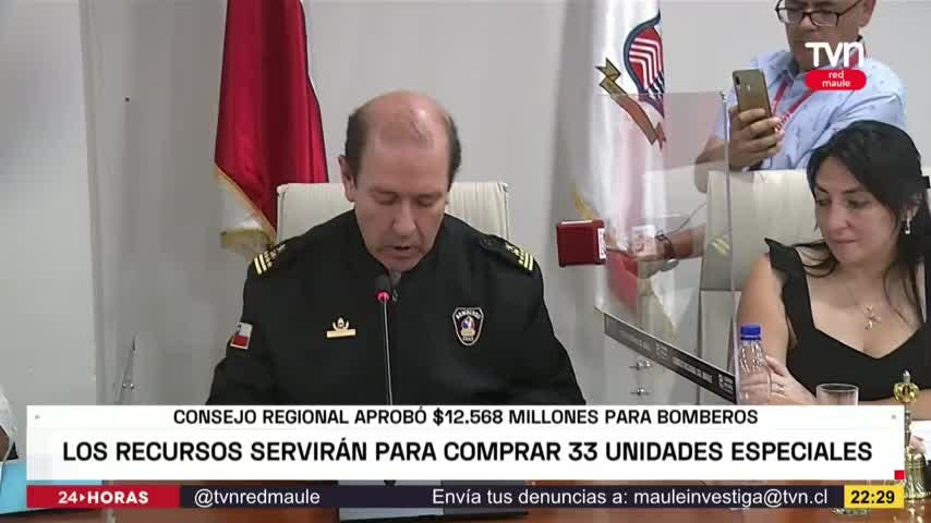 Core aprobó por unanimidad 12.568 millones de psos para compra de vehículos para Bomberos 