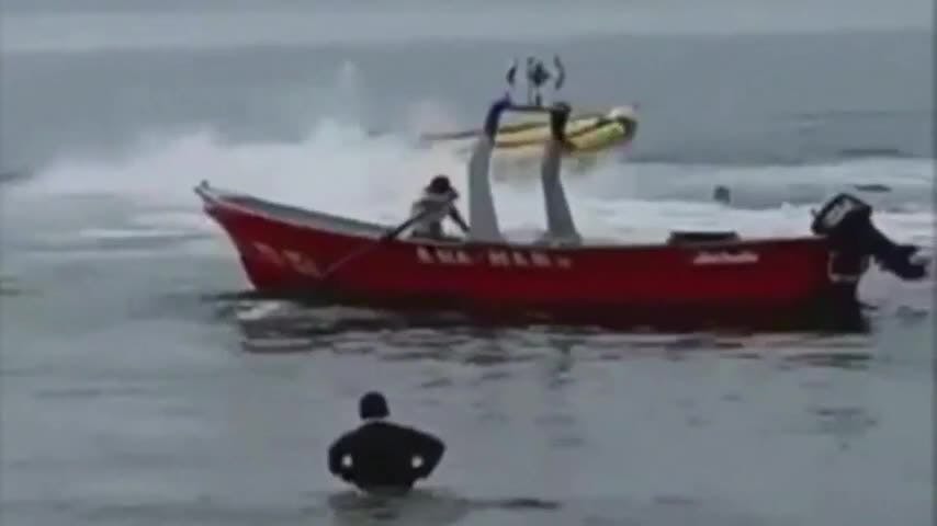 Bote fuera de control en Dichato
