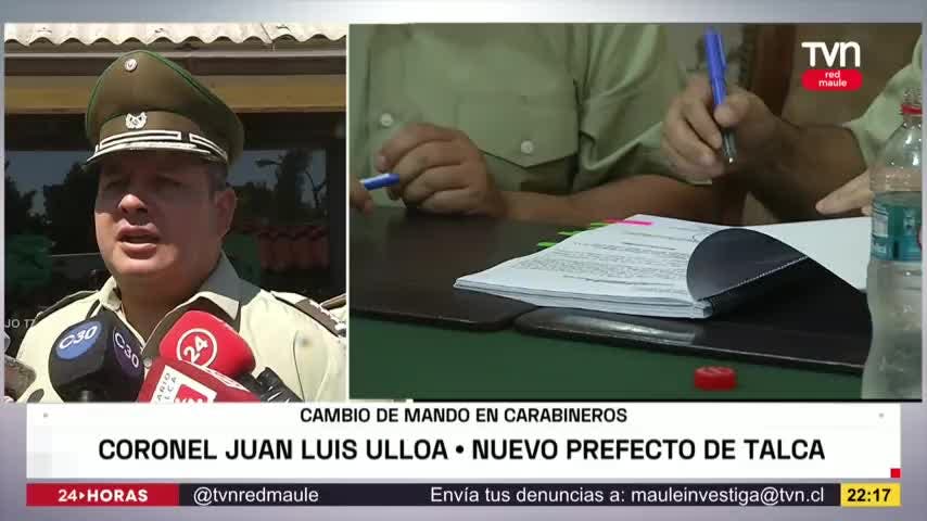 Talquino asume como nuevo prefecto de Talca