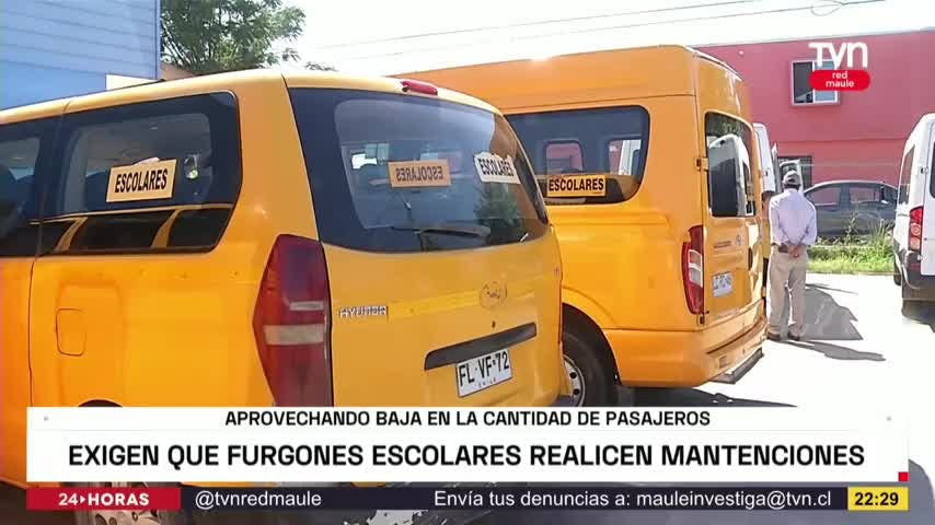 Exigen mantenciones a furgones escolares