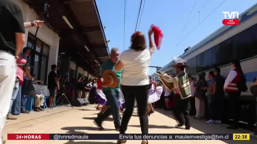 Regreso del tren a la estación de San Javier