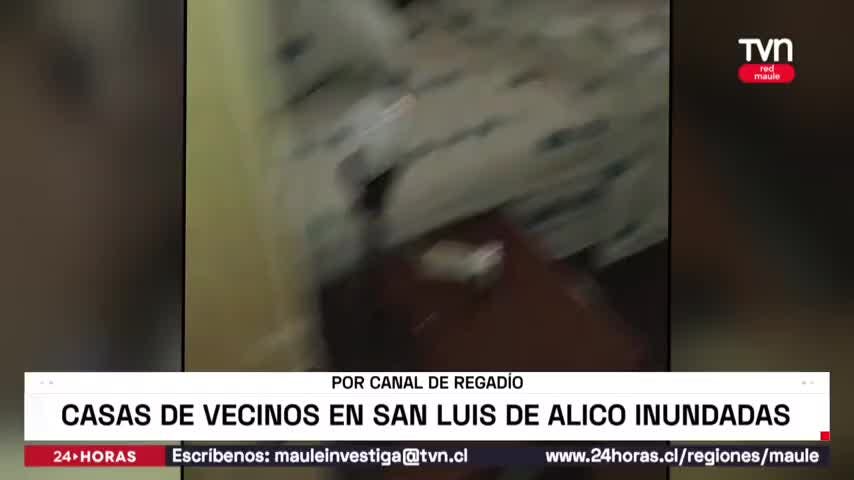 Vecinos de San Clemente acusan que error anegó sus casas