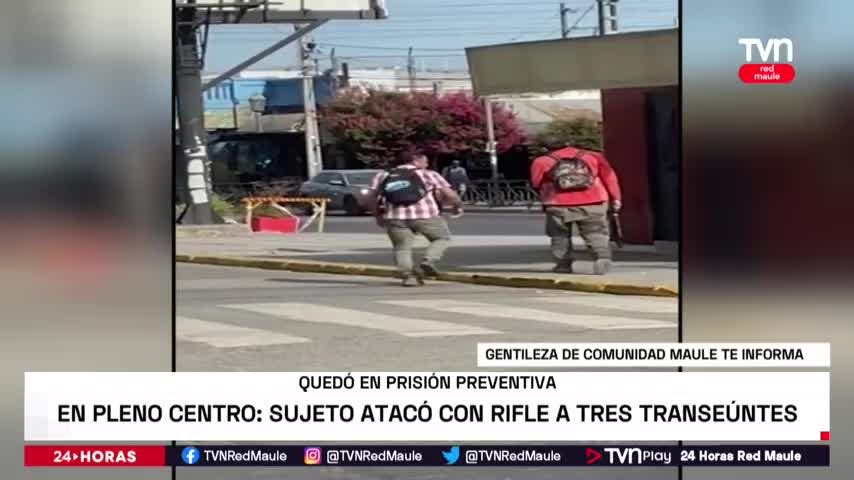 En pleno centro: Sujeto disparó a tres transeúntes