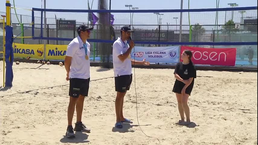 La dupla campeona de voleibol playa chileno visitan Quilpué para firmar alianza con centro deportivo