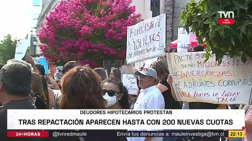 Deudores hopotecarios protestan
