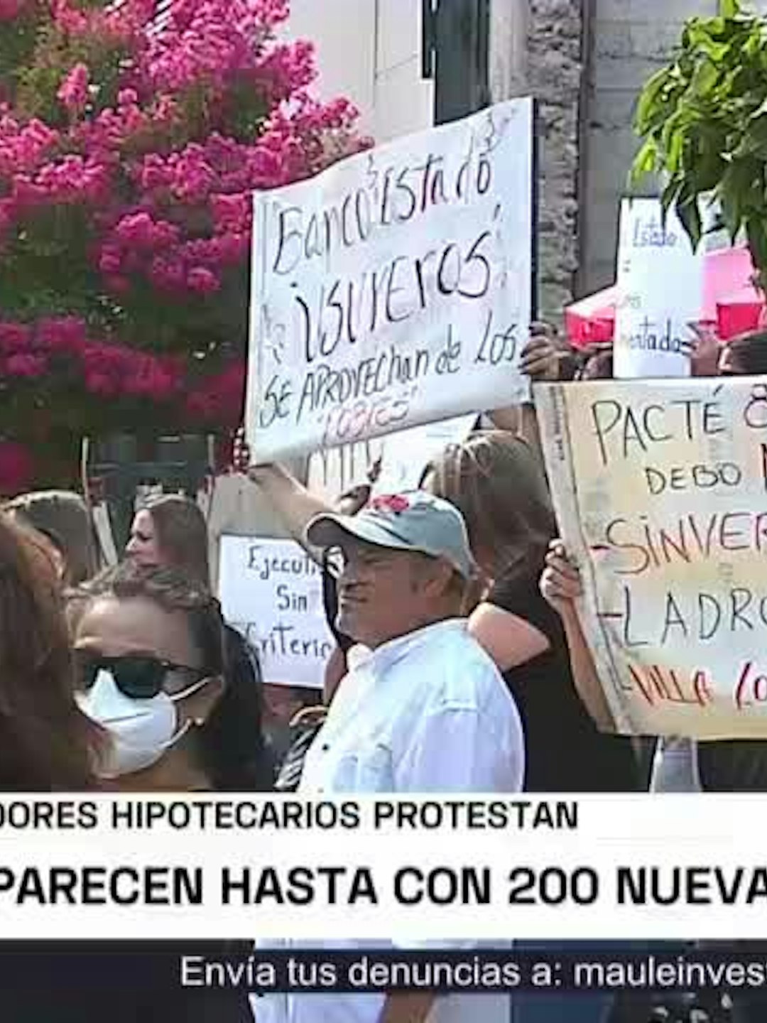 Deudores hopotecarios protestan