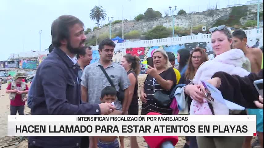 Autoridades entregan recomendaciones ante fuertes marejadas