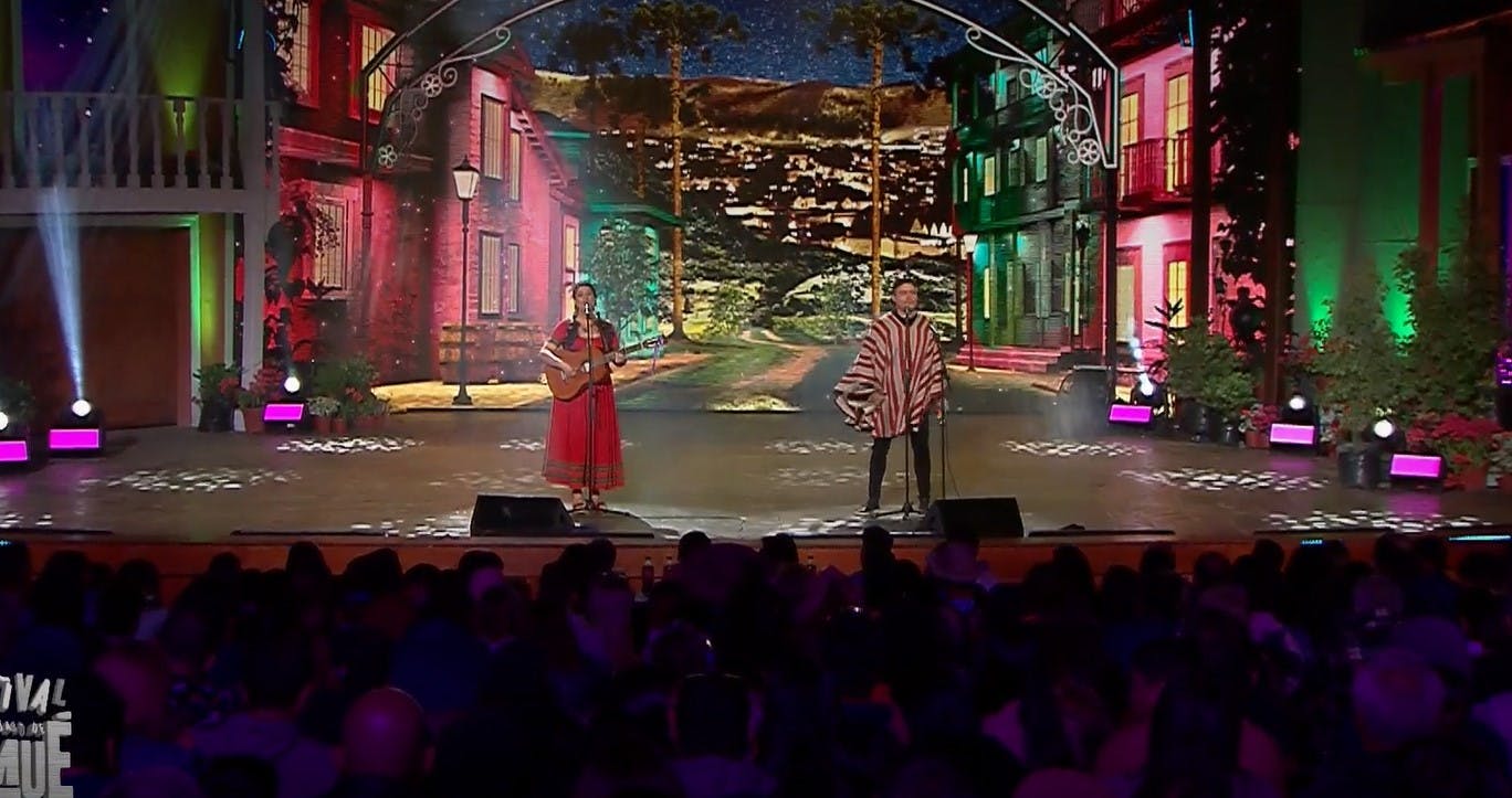 Competencia folclórica: mira la presentación de Romina Núñez y Pancho Miranda con Poyewün