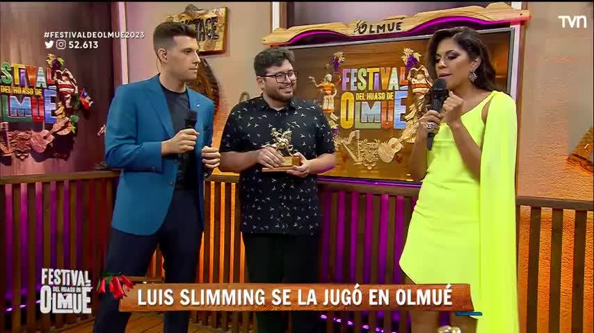 Familia de Luis Slimming lo sorprende tras exitosa rutina en el Festival del Huaso de Olmué