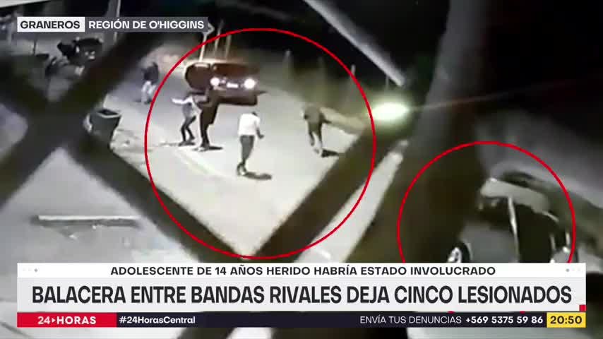 Balacera entre bandas rivales deja cinco lesionados