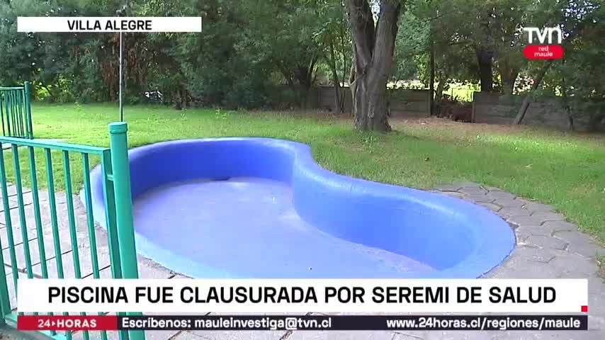 Clausuran piscina Municipal de Villa Alegre
