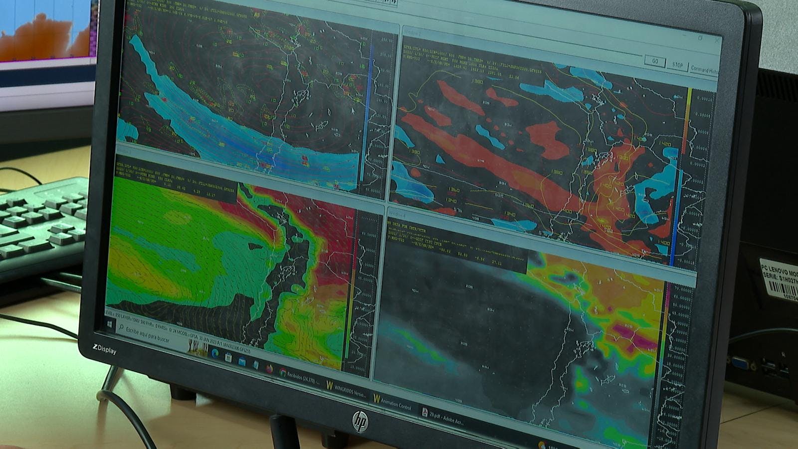 Alerta por tormentas eléctricas y lluvias estivales.