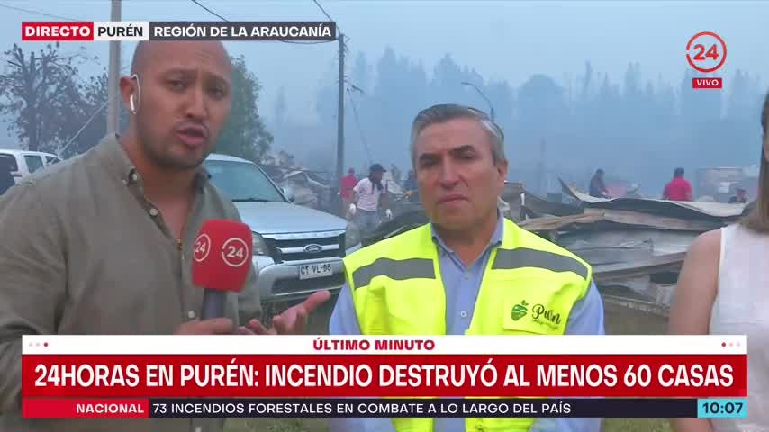 Alcalde de Purén confirmó dos personas calcinadas por incendios: Nuestra gente está derribada