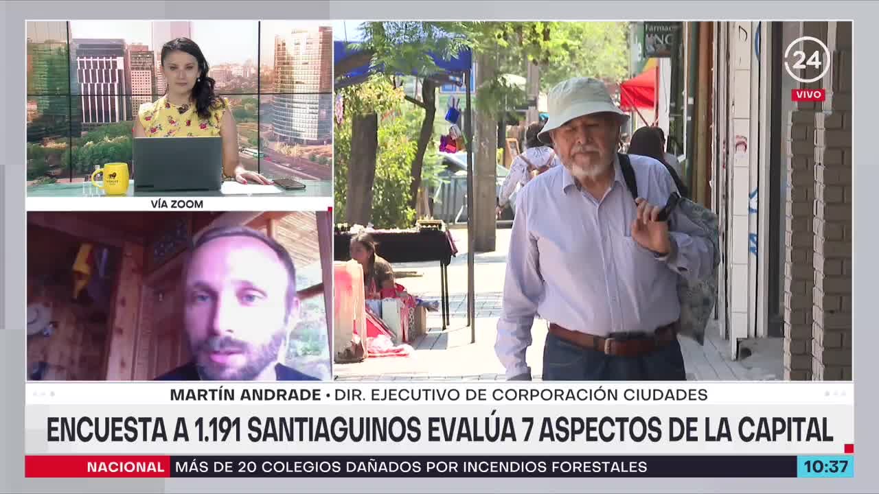 Santiaguinos evalúan con nota 4 a la capital: encuesta revela que “la proyección al futuro es baja”