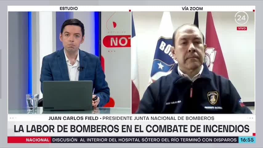 Presidente Juan Nacional se refiere a labor de Bomberos en combate de incendios