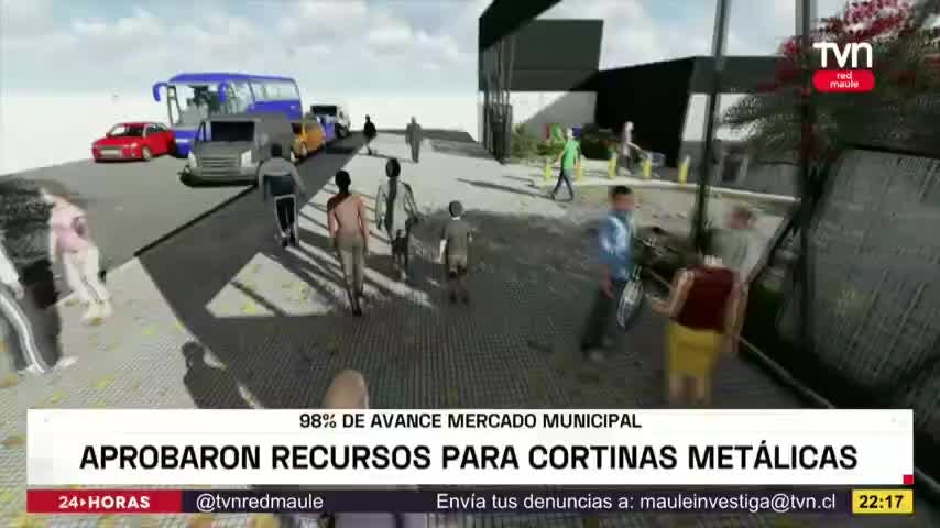 98% de avance lleva el Mercado Municipal de Talca