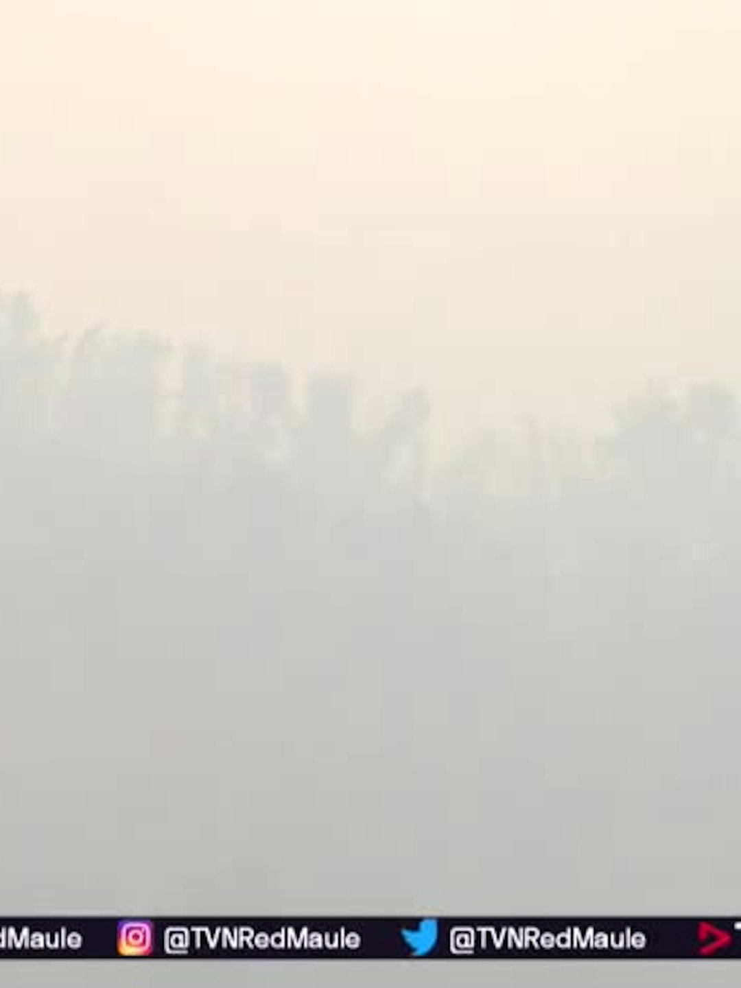 Región del Maule amaneció cubierta de humo