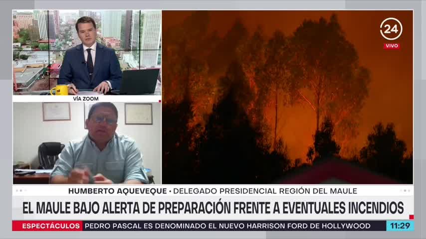El Maule bajo alerta de preparación frente a eventuales incendios