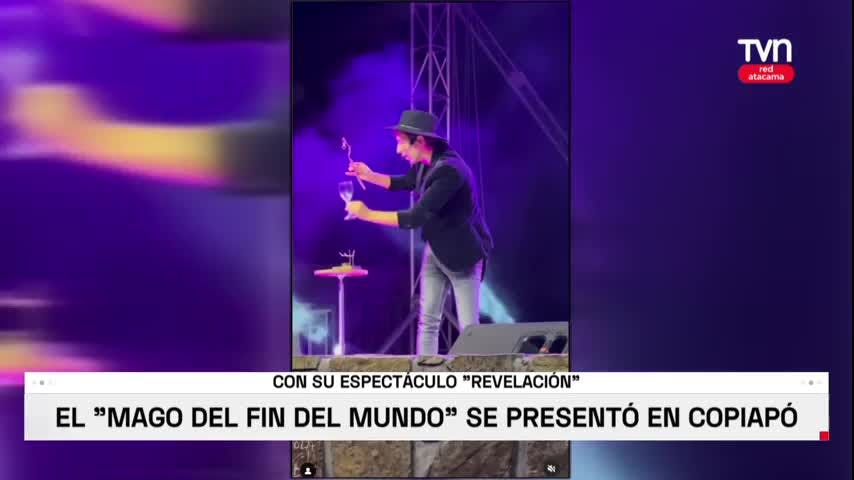 El Mago del Fin del Mundo cautivo con sus trucos en Copiapó