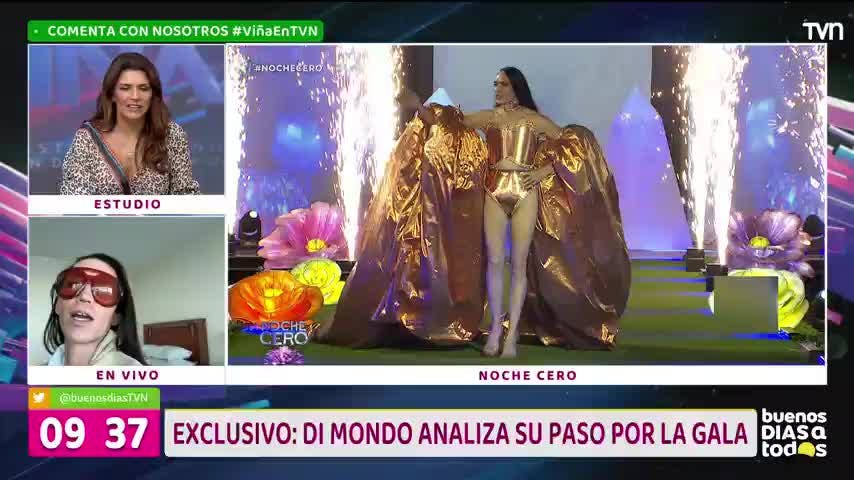 Exclusivo: Di Mondo analizó su paso por la gala del Festival de Viña