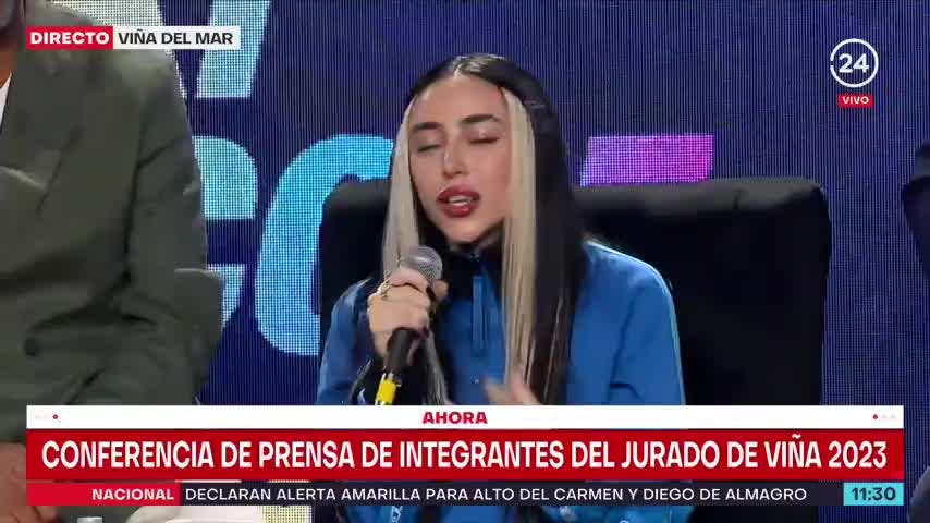 Conferencia de prensa de integrantes del jurado de Viña del Mar