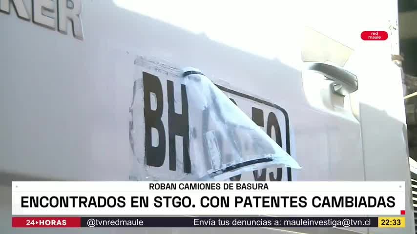Roban camiones de basura