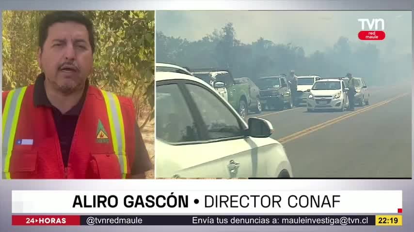 Sigue combate en incendio de Longaví
