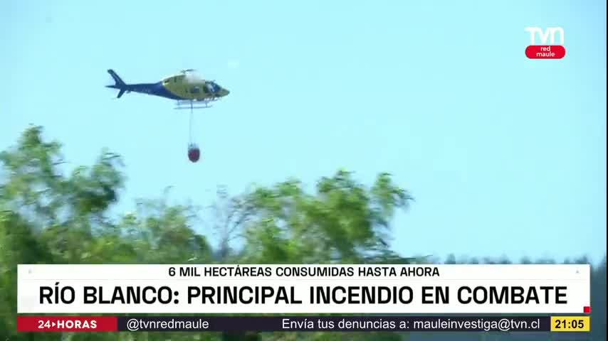 Río Blanco: El incendio que todavía se combate en Longaví