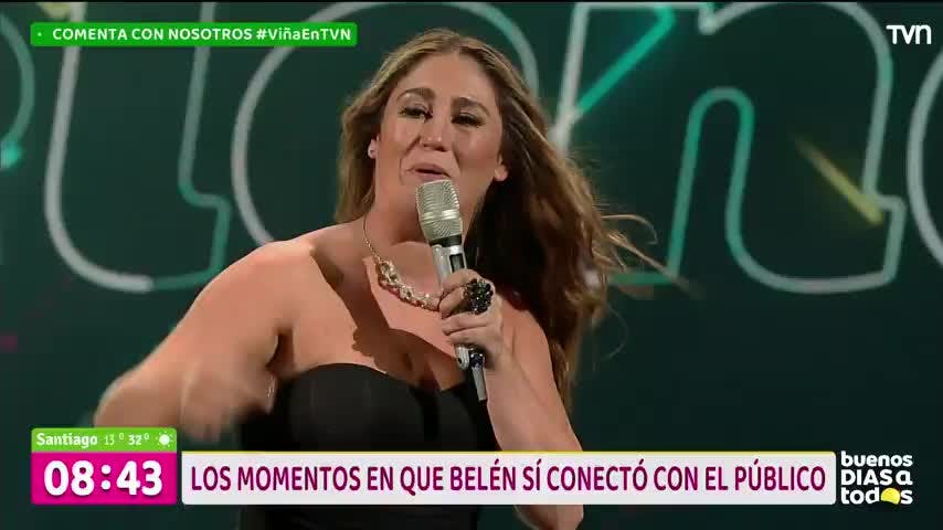 Los momentos en que Belén conectó con el público
