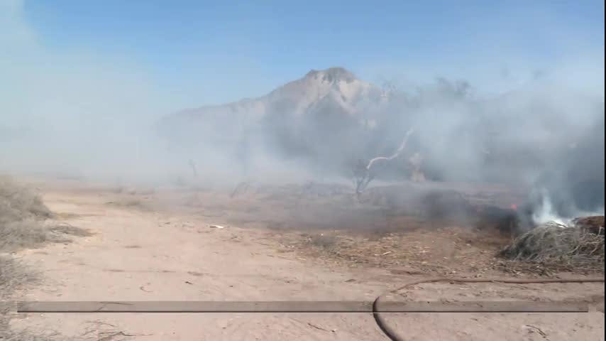 Incendio forestal en el sector Cerro Imán