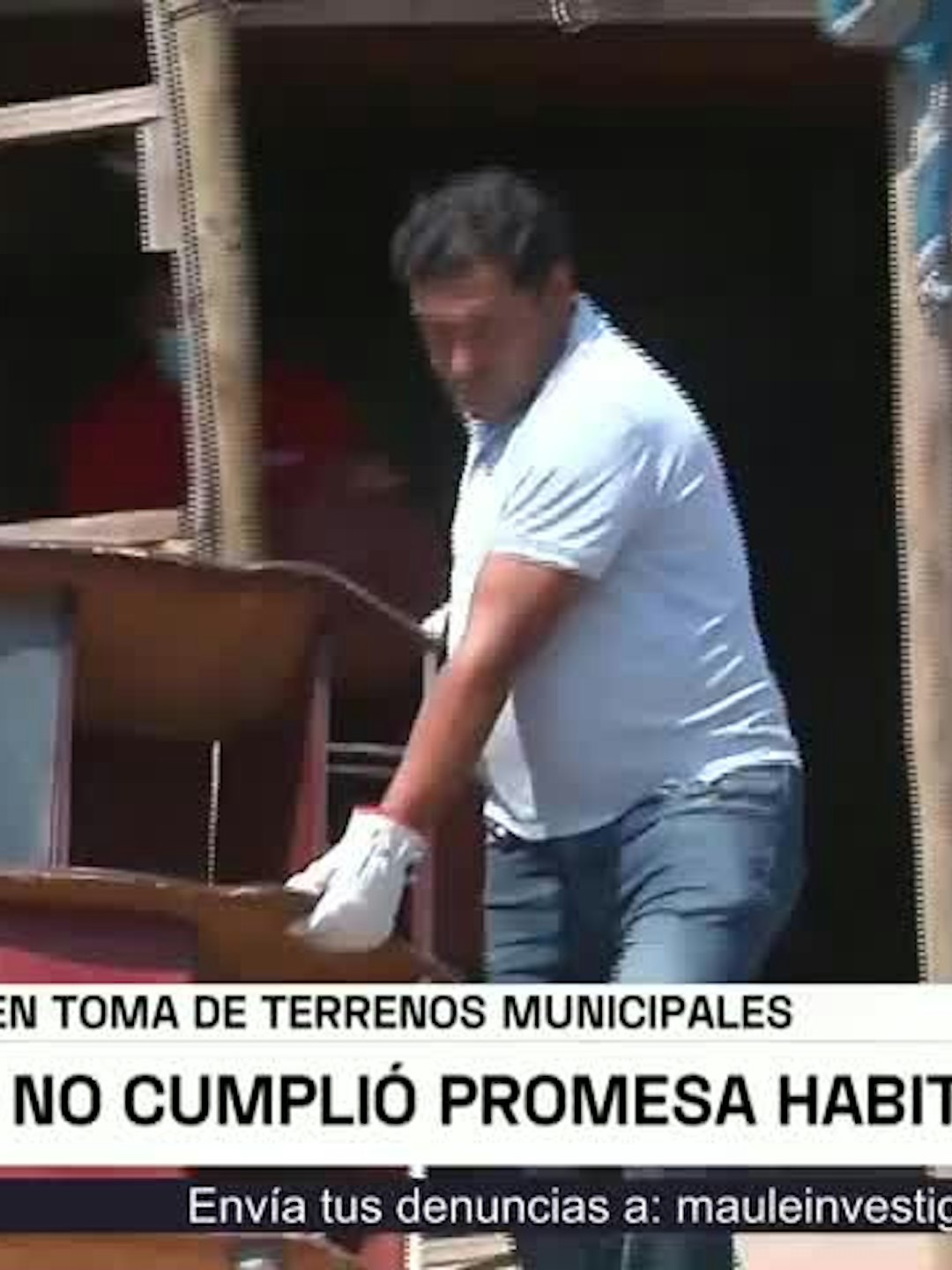 Cinco familias fueron desalojadas de terreno municipal en Talca