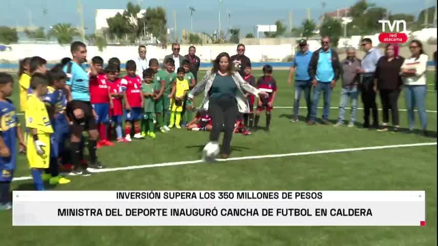 Renuevan cancha en Caldera