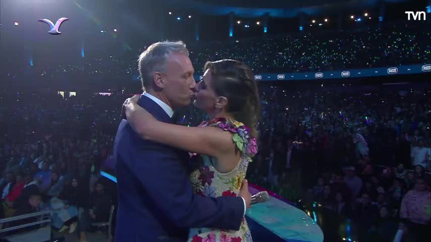 Viña 2023: el beso entre María Luisa Godoy y Martín Cárcamo en la última noche del festival