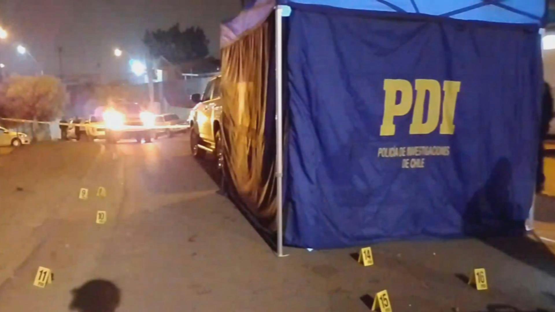 Al menos 30 disparos se registraron en doble homicidio en la parte alta de viña del mar