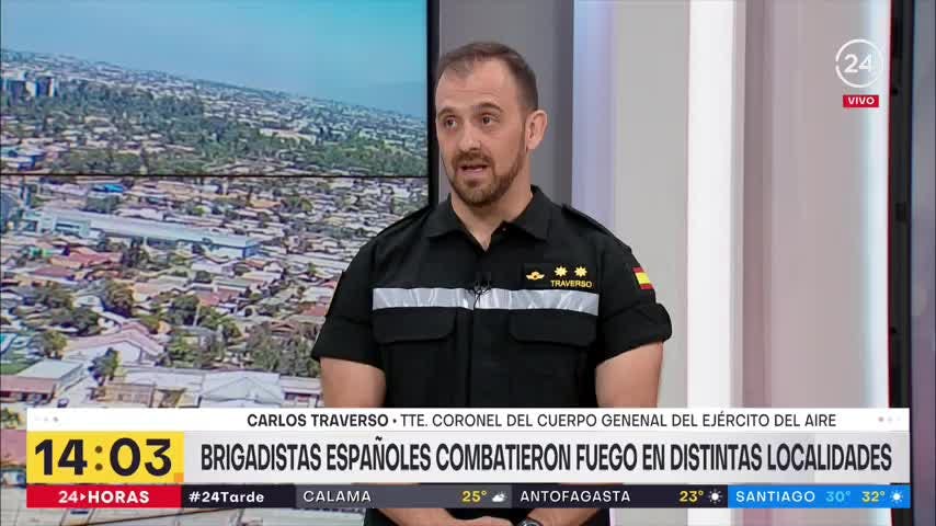 Brigadistas españoles combatieron el fuego en distintas localidades: