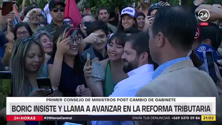 Boric insiste y llama a avanzar en la reforma tributaria
