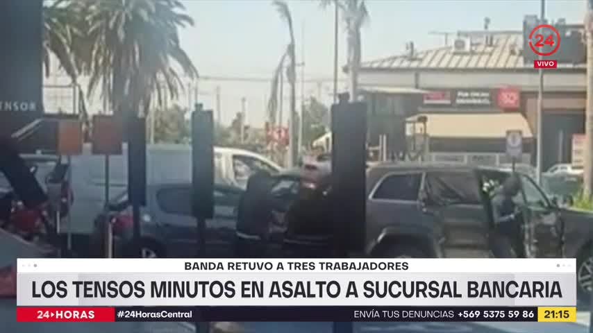 Los tensos minutos en asalto a sucursal bancaria